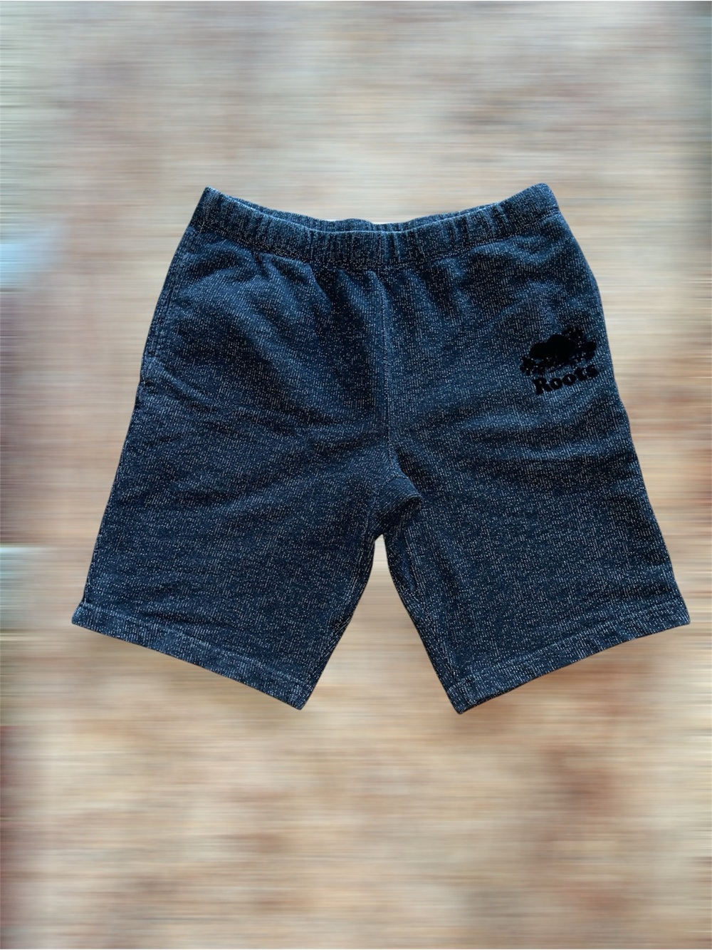 Roots Organic Original Sweatshorts 10.5” Black Pepper Gray M